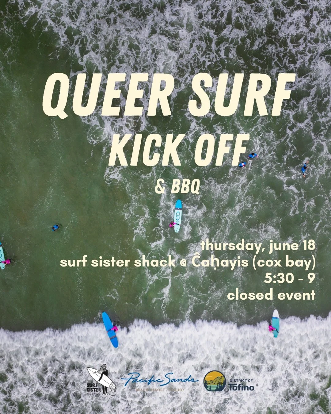 Queer Surf is back and we&rsquo;re kicking off on June 18th! 

Join us for a surf, float, swim, or beach hang - and a post-surf barbecue, courtesy of Coastal Queers <3 

🏄🏼Gear link in our bio!