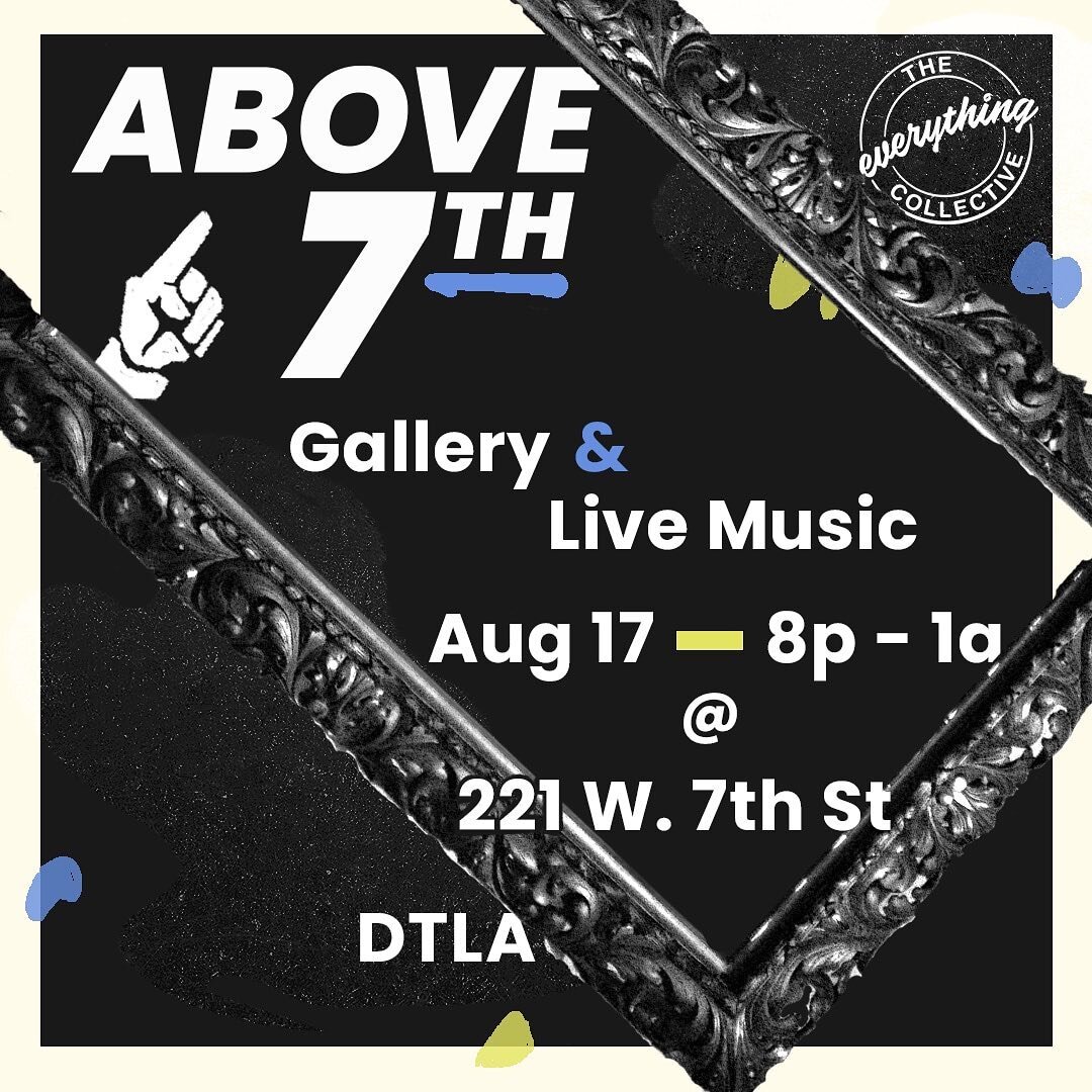 Its official!! We&rsquo;ll be showcasing art done by local artists, live music, and great drinks. Come show some love on August 17th! 

#artgallery #laartists #dtla #livemusic