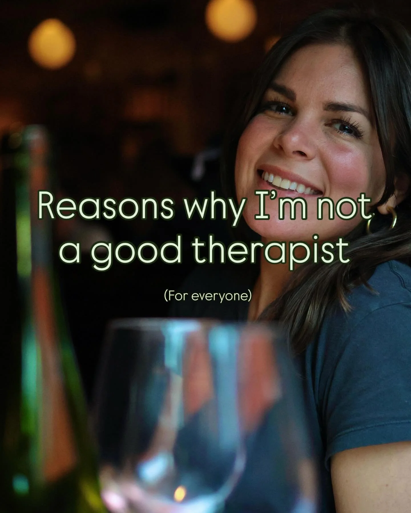 Therapists &amp; therapy goers weigh in! Why are you not a good therapist? And what makes a good/not good therapist?

Copying @healingwithsarah with this post 🙌

#relationaltherapy #attachmenttherapy #somatictherapy #traumatherapy #therapytok #senso