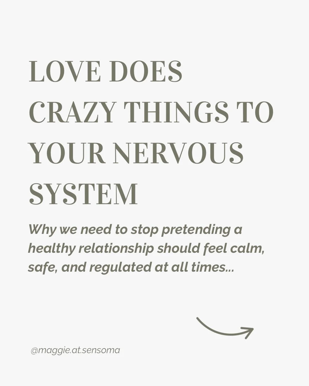 My tip for the next time you&rsquo;re feeling triggered in your relationship?! ⬇️

1. View it as an opportunity to renegotiate old patterns of survival and deepen your capacity for the type of love you want
2. Stay connected to your body. Hand on che