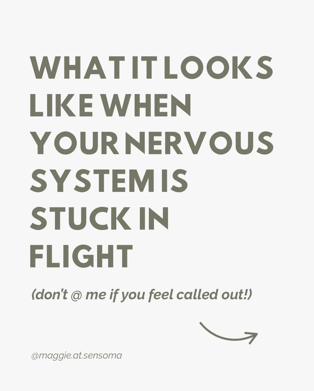 Most people with this nervous system pattern find that somatic therapy works much better for them than talk therapy. Here&rsquo;s why:

Instead of focusing on understanding WHY you feel anxious and MANAGING it&hellip;

Somatic experiencing works with