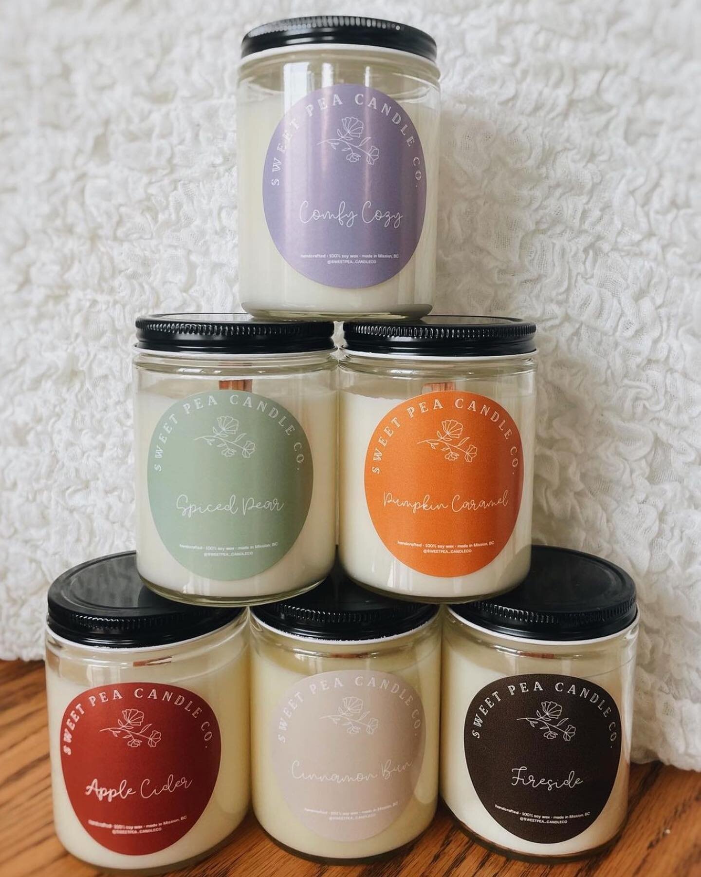 Another market frequent- @sweetpea_candleco will be bringing their handcrafted 100% soy wax candles to our Saturday market!