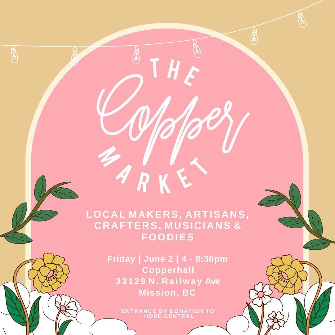 It&rsquo;s official! 🌸 

The Copper Market will return on June 2 | 4-8:30pm | 33129 N. Railway Ave

Foodies, creatives, artisans, local shops!  WE CAN&rsquo;T WAIT!
