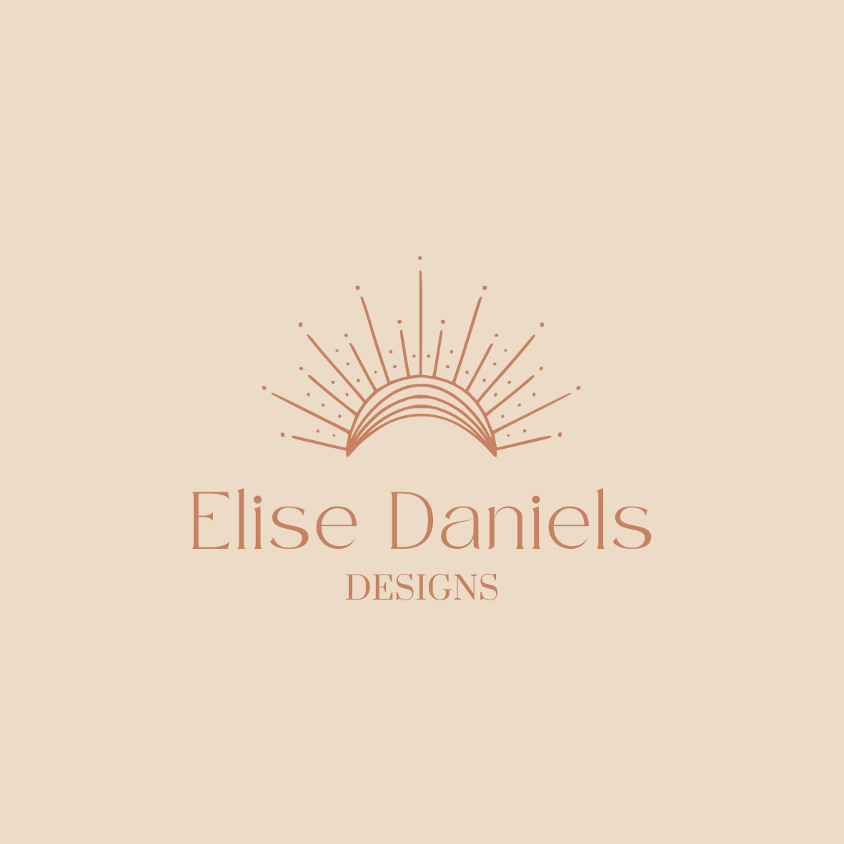 Modern Handwritten Celestial Yoga Studio Logo with Sun and Moon (Circle Sticker).png