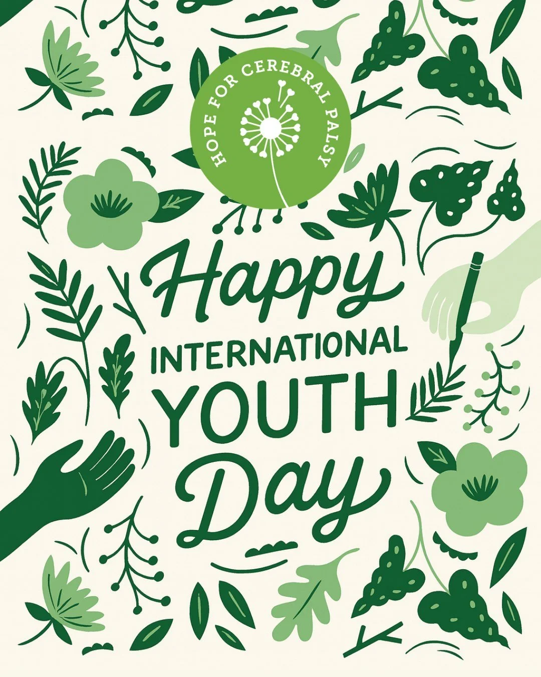 Today we celebrate the courage, creativity, and strength of youth &mdash; especially the young CP warriors who are rewriting what ability looks like every single day. 💚

You are not defined by limitations.
You are defined by your resilience.
Your vo
