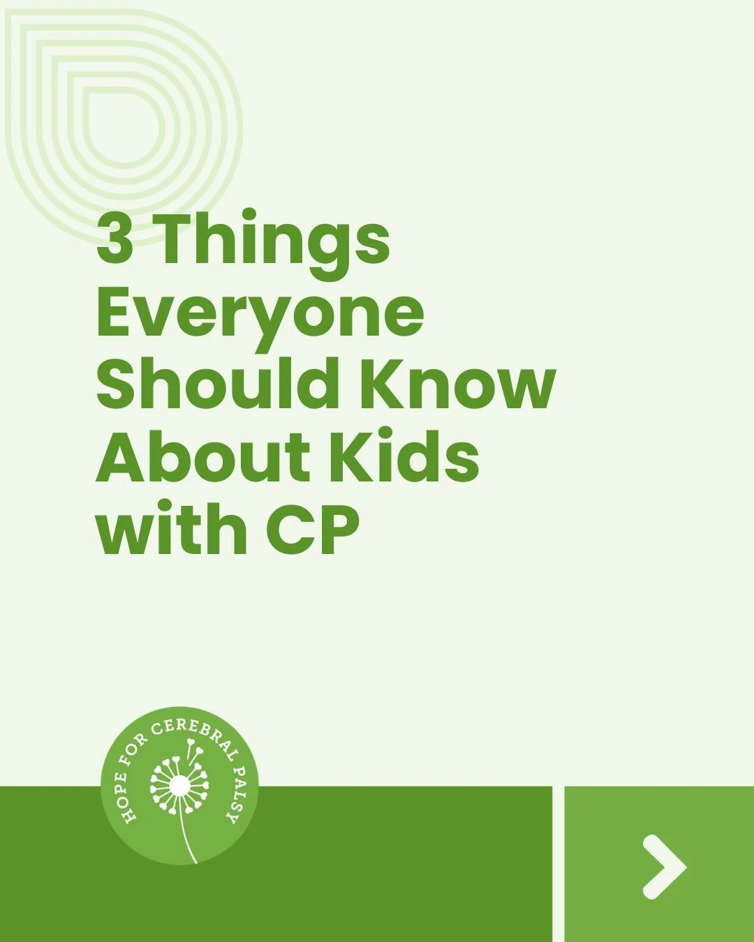 Our children are more than a diagnosis. 💚

Here are 3 things to remember when it comes to kids with cerebral palsy.
Awareness creates understanding, and understanding creates inclusion.

#madetomove #cerebralpalsy #cpwarrior #inclusionmatters&rdquo;