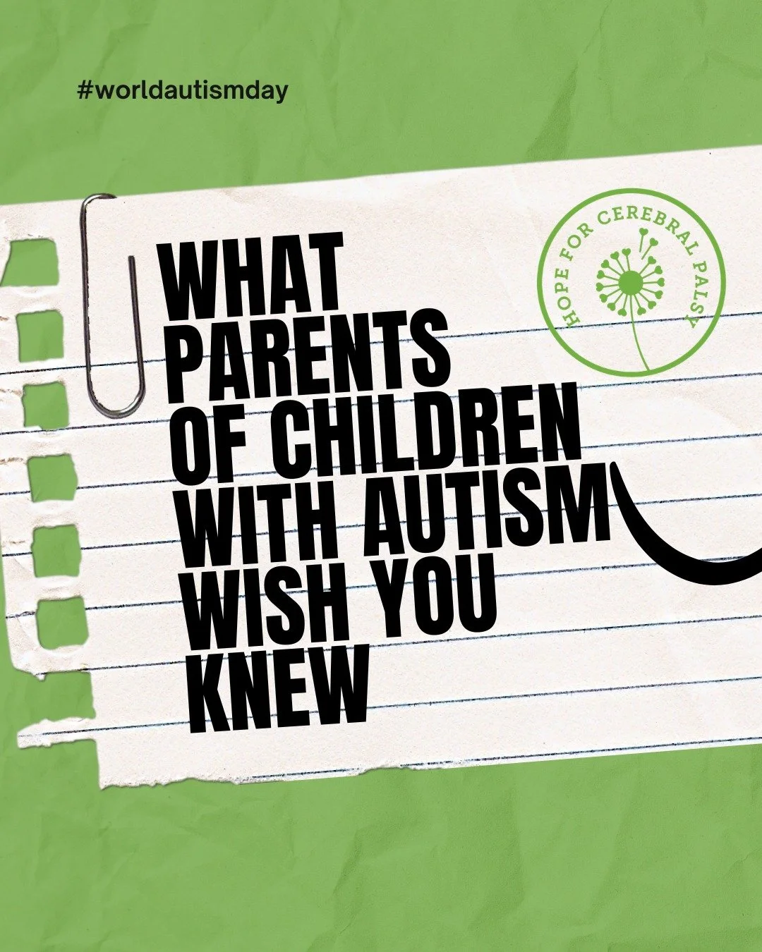 Understanding starts with listening 💛

For many of our CP warriors, autism is part of their story too. And behind every moment that may look &ldquo;different&rdquo; is a child doing their best to navigate the world.

What if we chose curiosity over 