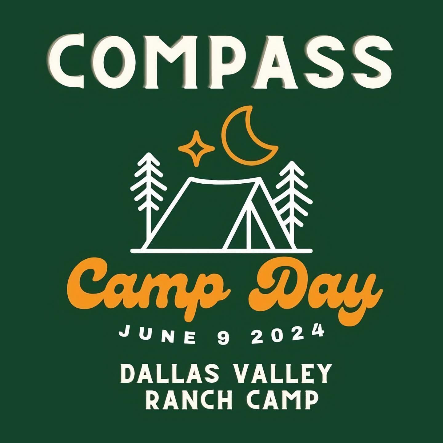 🗓️ Mark your calendars for this year&rsquo;s Compass Camp Day on Sunday, June 9th out at Dallas Valley Ranch Camp [@dallasvalley]!

And for those who would like to be baptised at our Camp Day, we&rsquo;ll have a Baptism Class on Thursday, May 16th.
