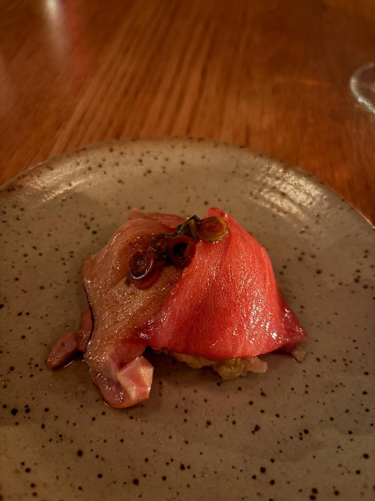 Favorite things I ate in Montreal 

Spanish blood sausage pasta with tomatillo and lamb broth @lawrencemtl 

Raw halibut with matsutake puree on a crumpet served with matsutake broth @lawrencemtl 

Spinach and leek croissant

A Montreal bagel > so