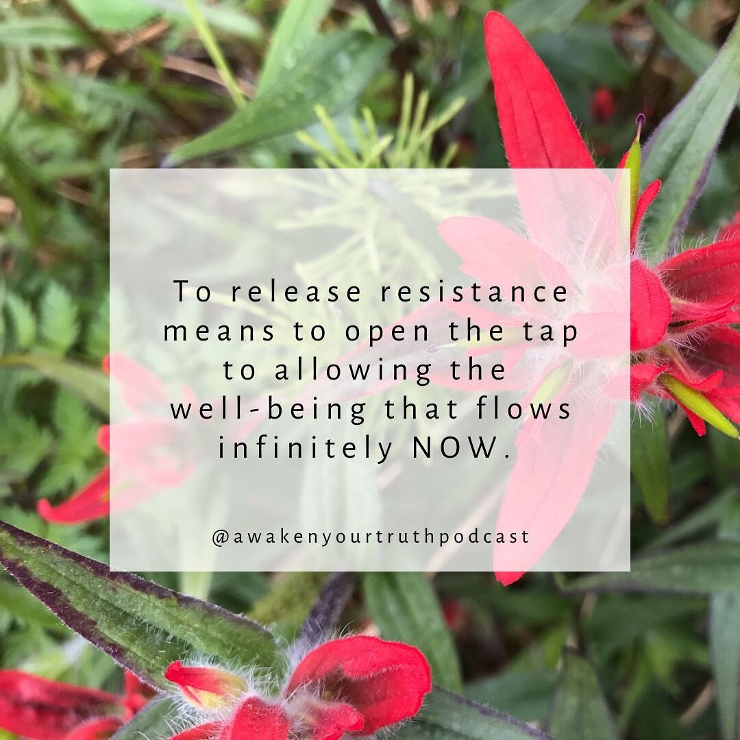 To release resistance means to open the tap to allowing the well-being that flows infinitely NOW.

#innerbeinginsights
#awakenyoursoul 
#divinemessages