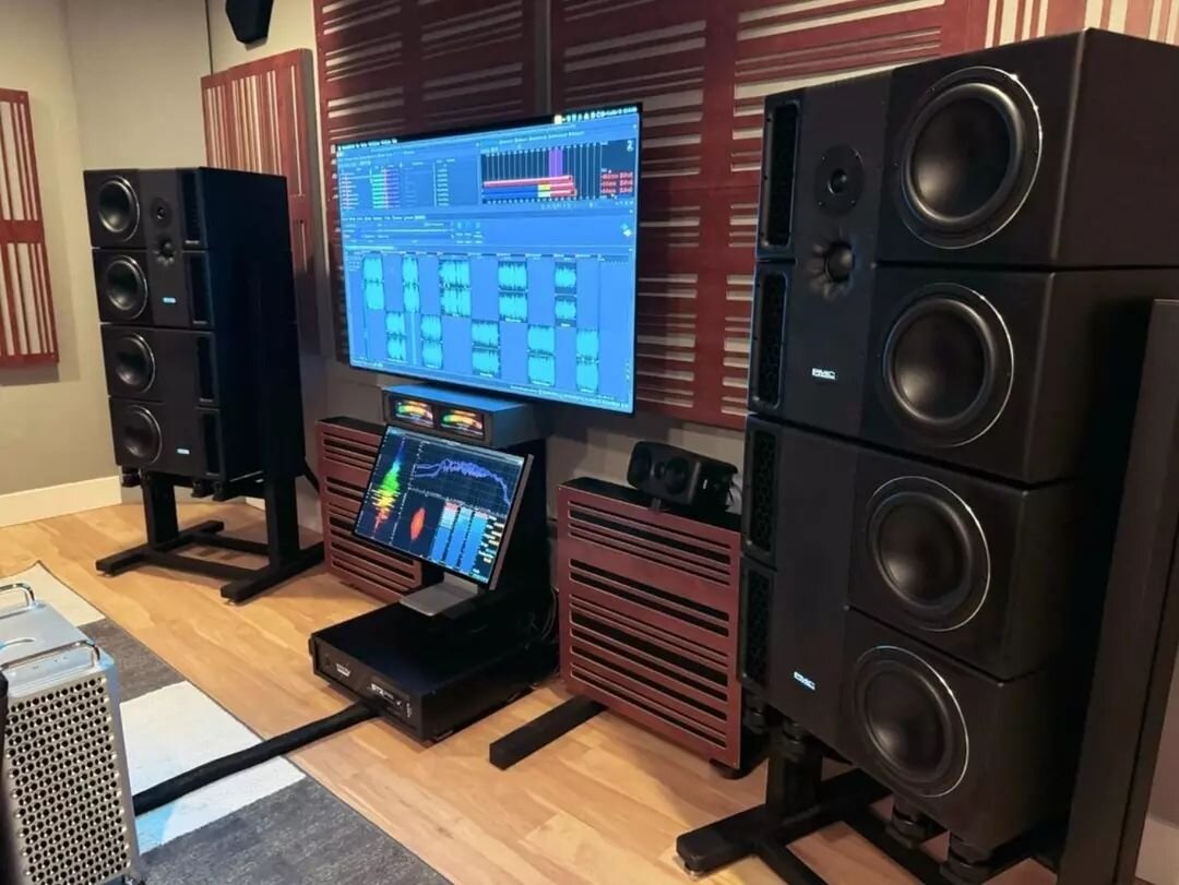 Sharing a repost of a peek into @mystery_room_mke&nbsp; monitoring upgrade with the addition of two @pmcspeakers_pro 8-2 subs. The Sound Anchor stands shown here are ADMIDs&nbsp;Mid &amp; Far Field Studio Monitor Stands.

#speakerstand #speakersoundq