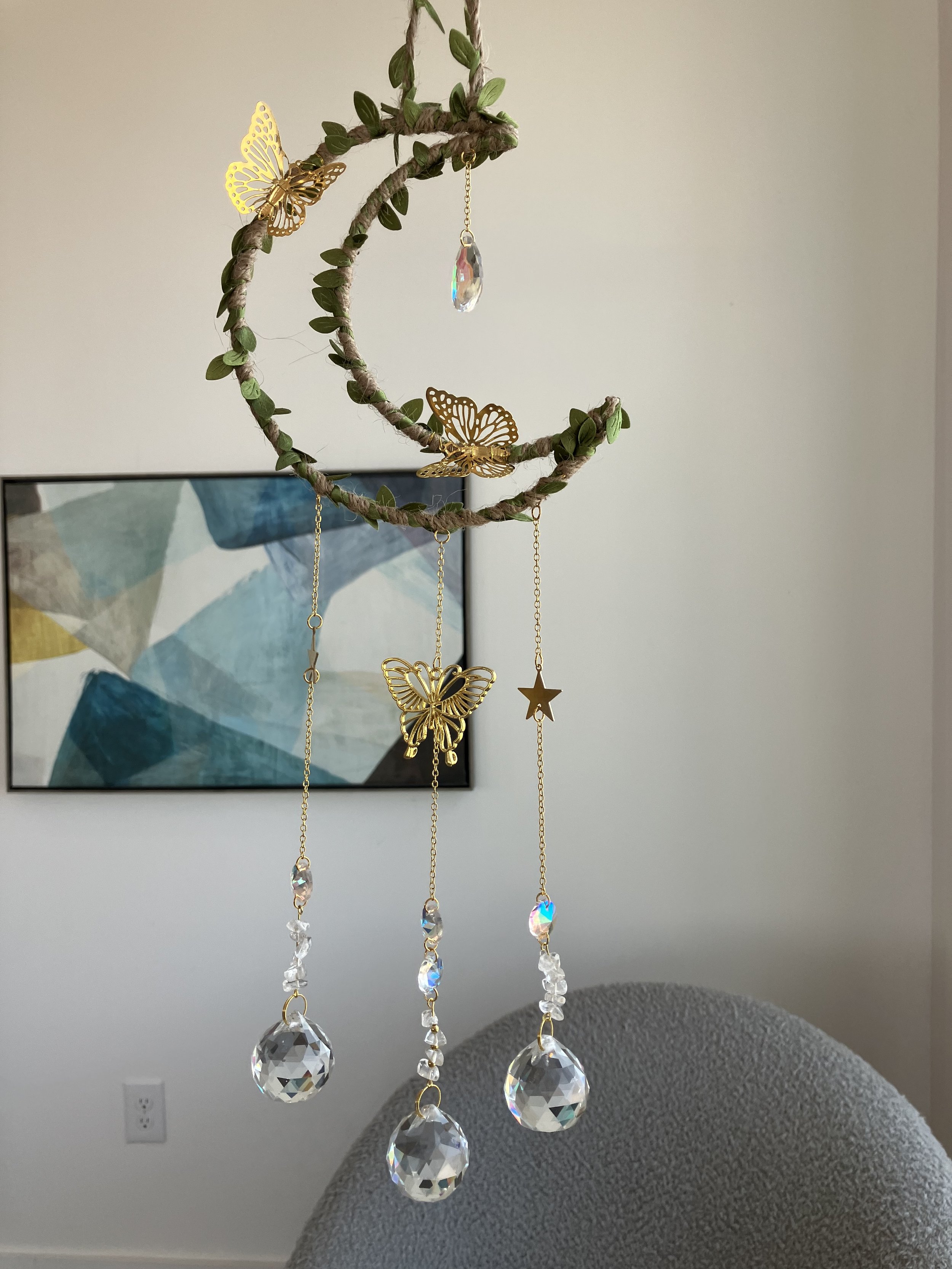 Nature Inspired Moon Suncatcher