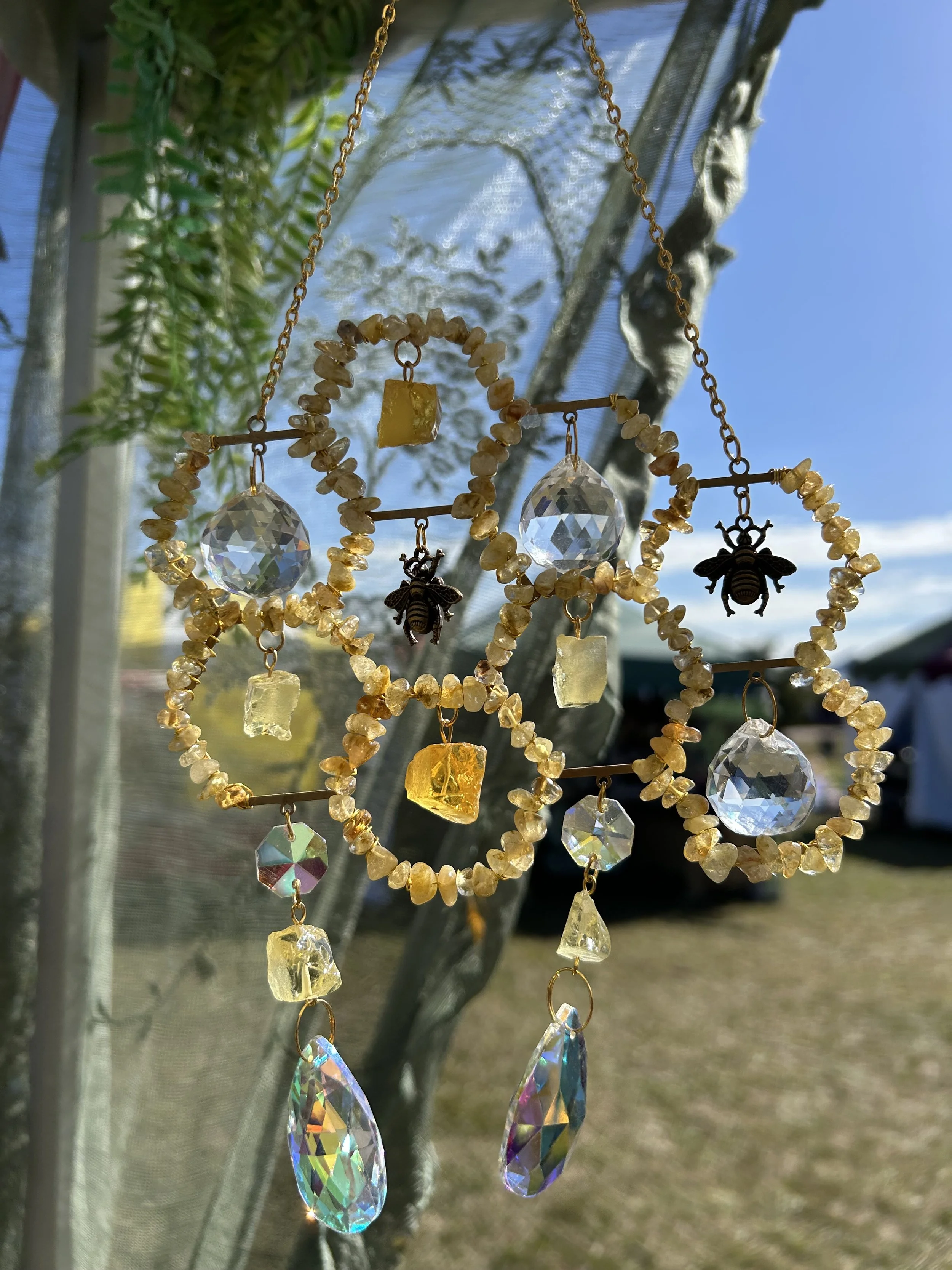 Honey Comb Suncatcher