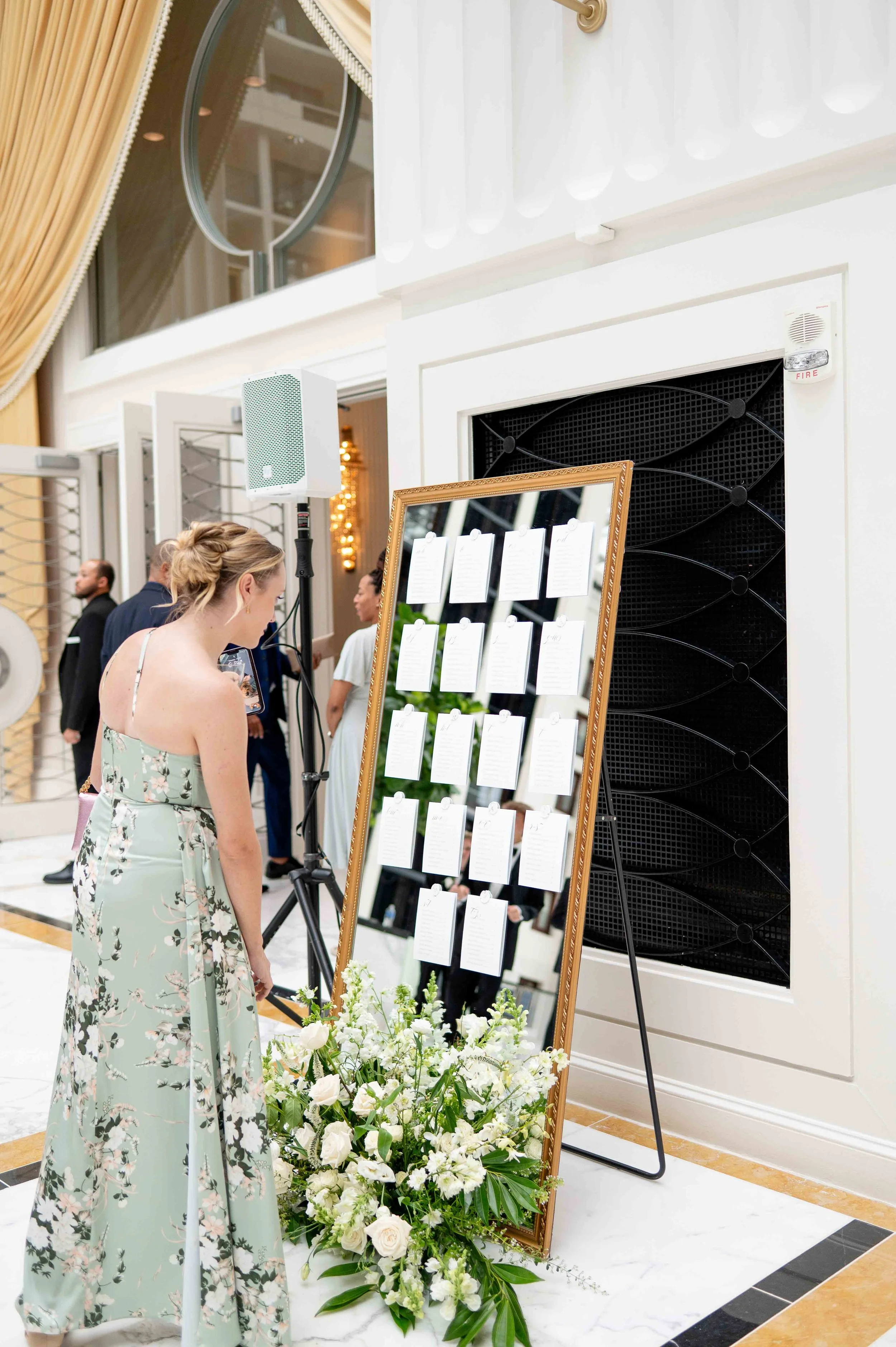 Guest escort mirror display with wax seals by EAlexDesigns