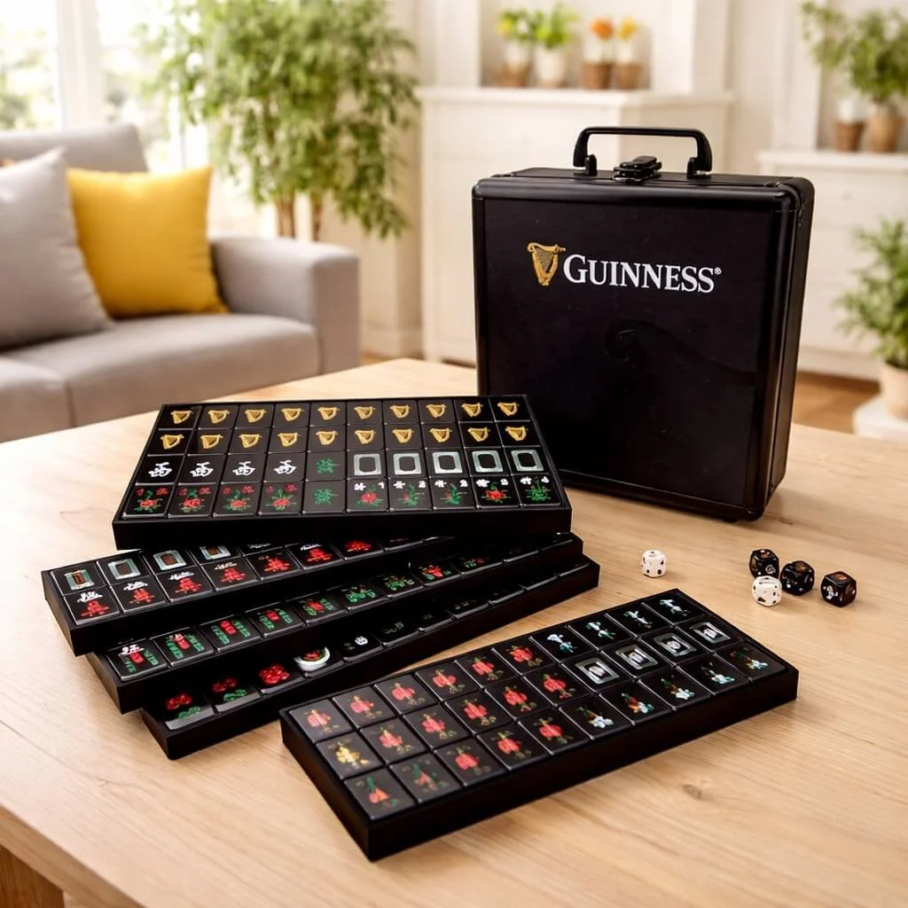 Guinness branded mahjong set