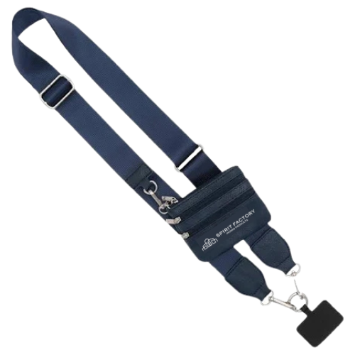 Phone neck strap with pouch