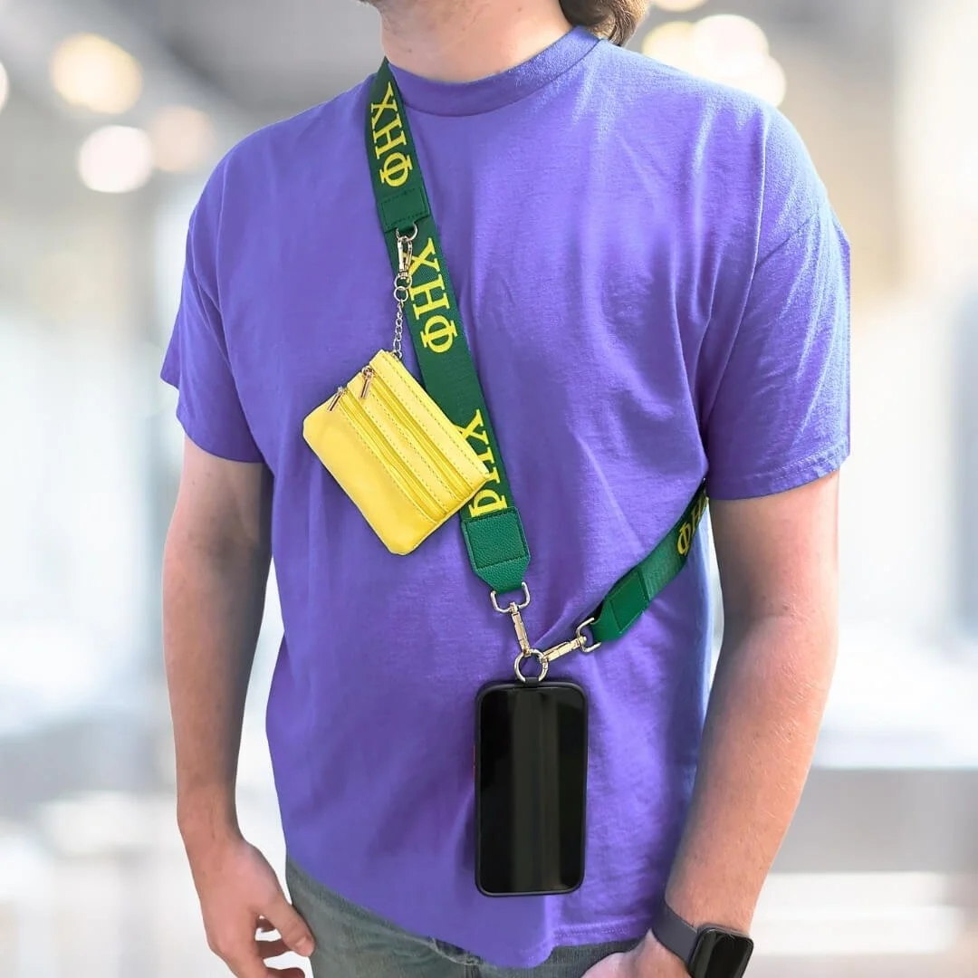 Cross-body Phone Lanyard Strap w/Wallet