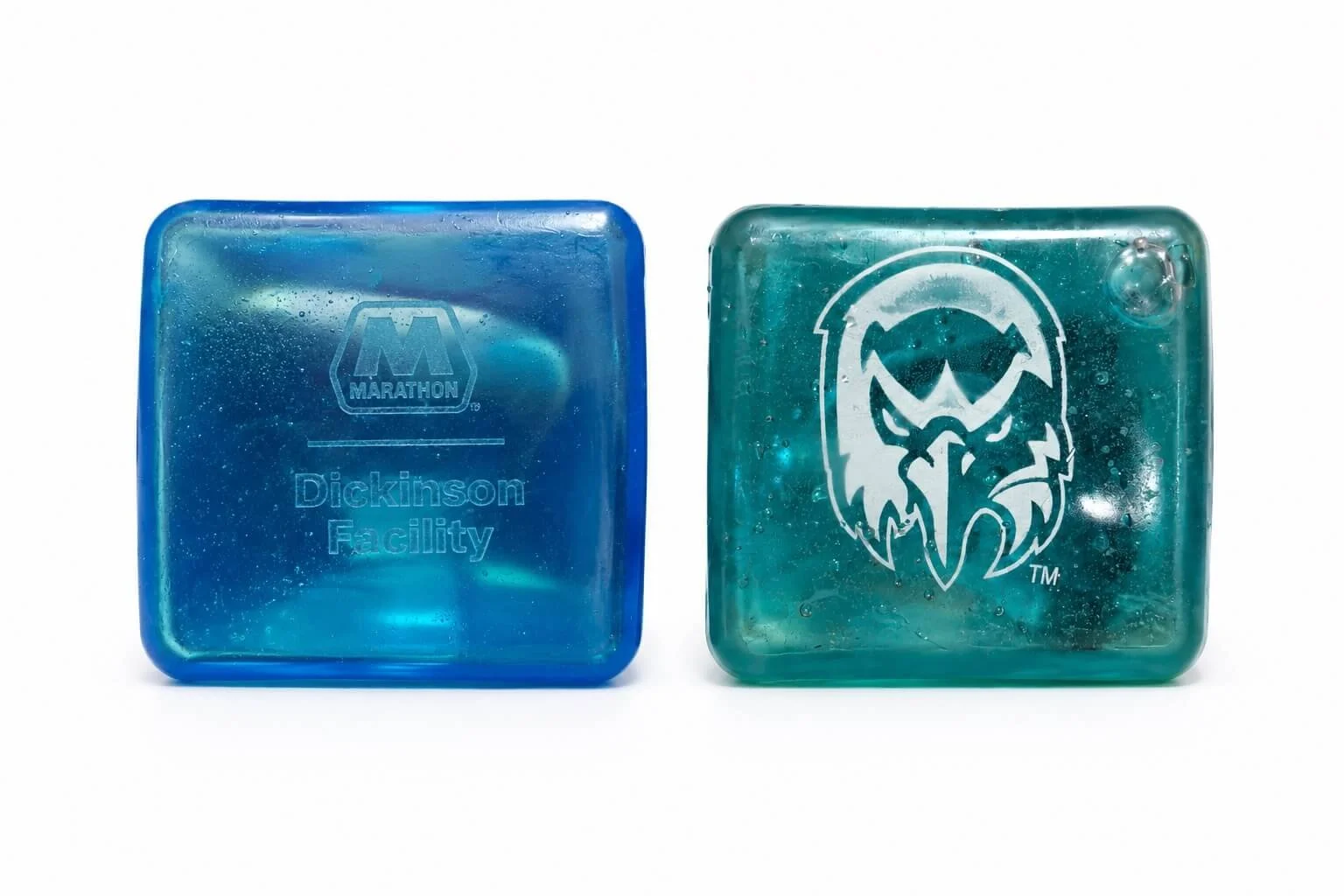 custom needoh embossed and inside print logo samples