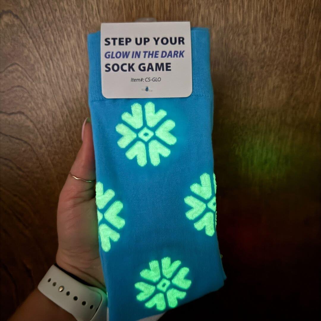 Glow-In-The-Dark Custom Promo Socks
