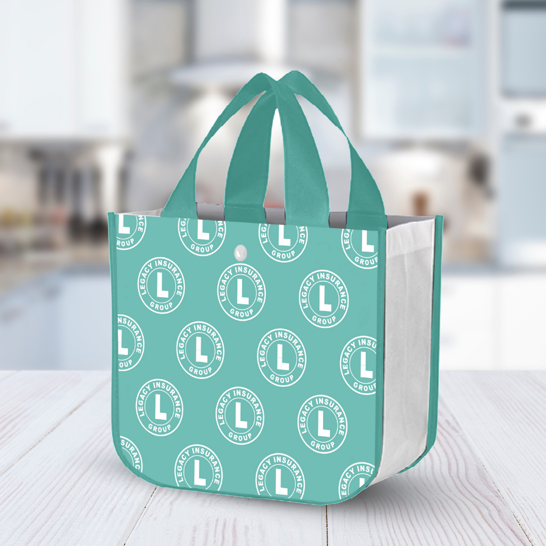 Lululemon-styled custom branded lunch tote