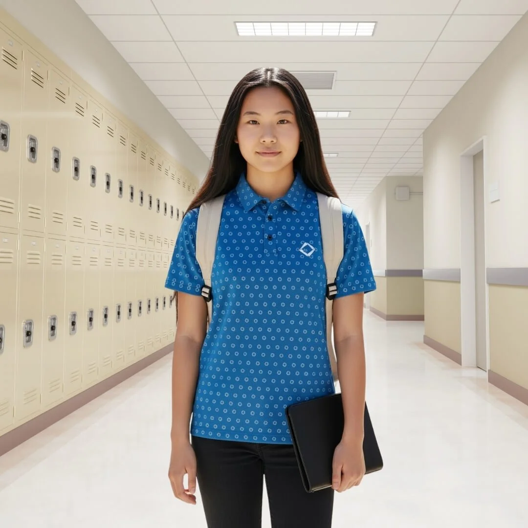 all-over printed polos