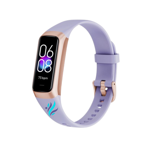 custom branded fitness tracker purple