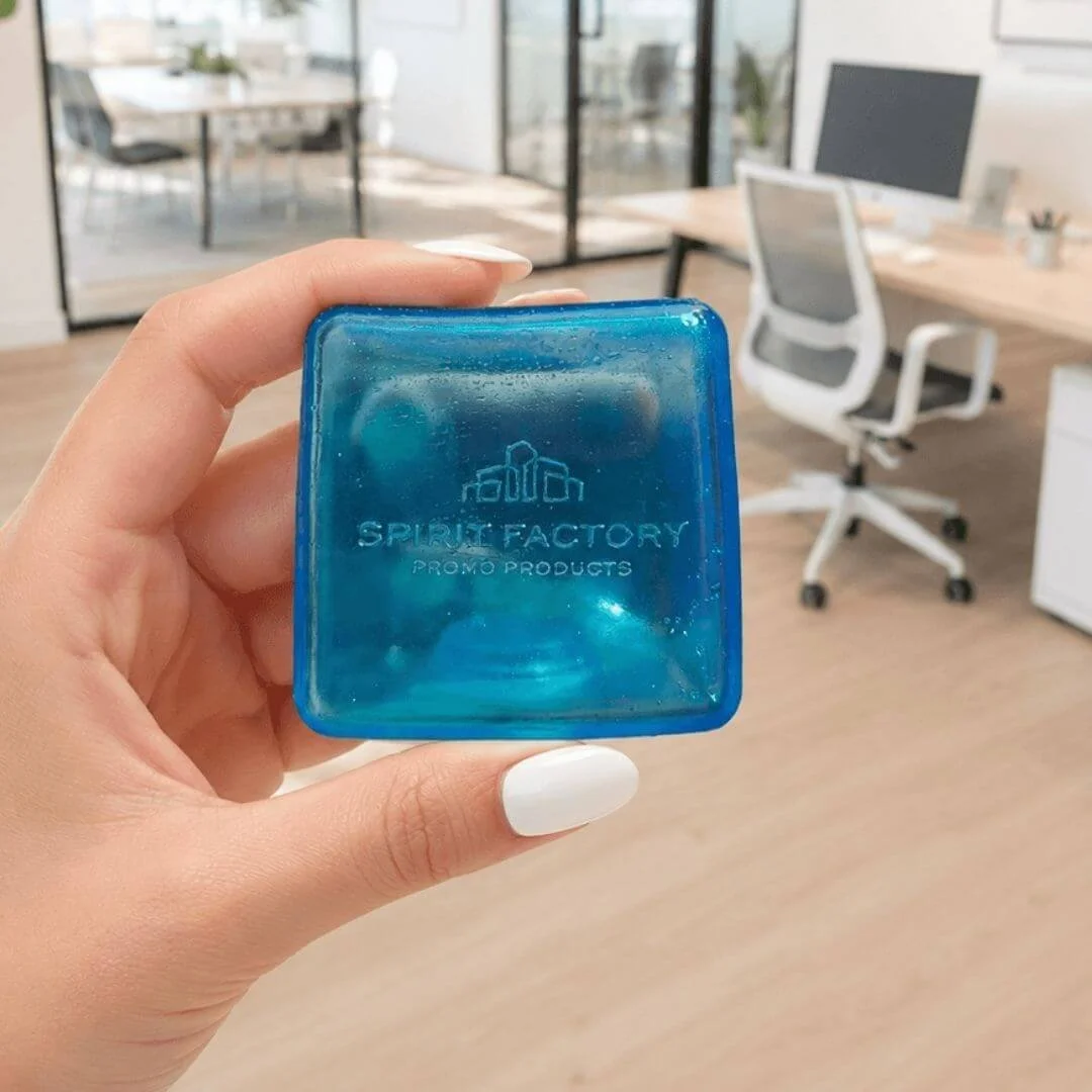 squishy cube spirit factory embossed