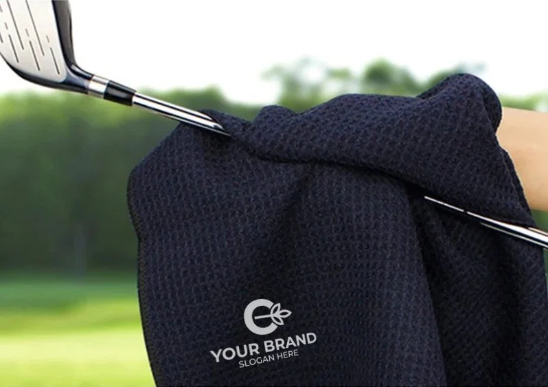 Custom Embroidered Microfiber Golf Waffle Towel