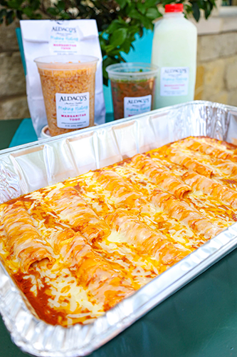 Enchiladas At Aldacos Mexican Restaurant in Stone Oak