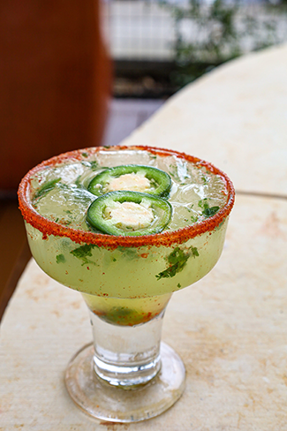 Jalapeno Margarita at Aldaco's