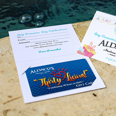 ALdaco's Gift Cards