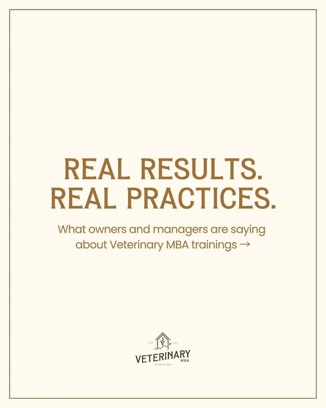 Most owners know what they want their clinic to feel like: organized, profitable, and calm.

But between the ringing phones, urgent cases, and endless staff questions, the dream can start to feel impossible.

That&rsquo;s why I love sharing stories l