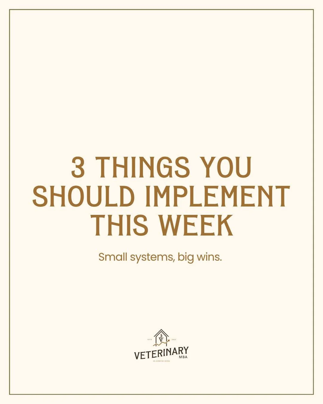 These are tools you can use immediately.

Here are 3 things Inner Circle members are implementing this week:
 ✔️ A 10-minute leadership huddle that creates clarity fast
 ✔️ Start a PAWS protocol for communication about issues
 ✔️ Create an SOP for so
