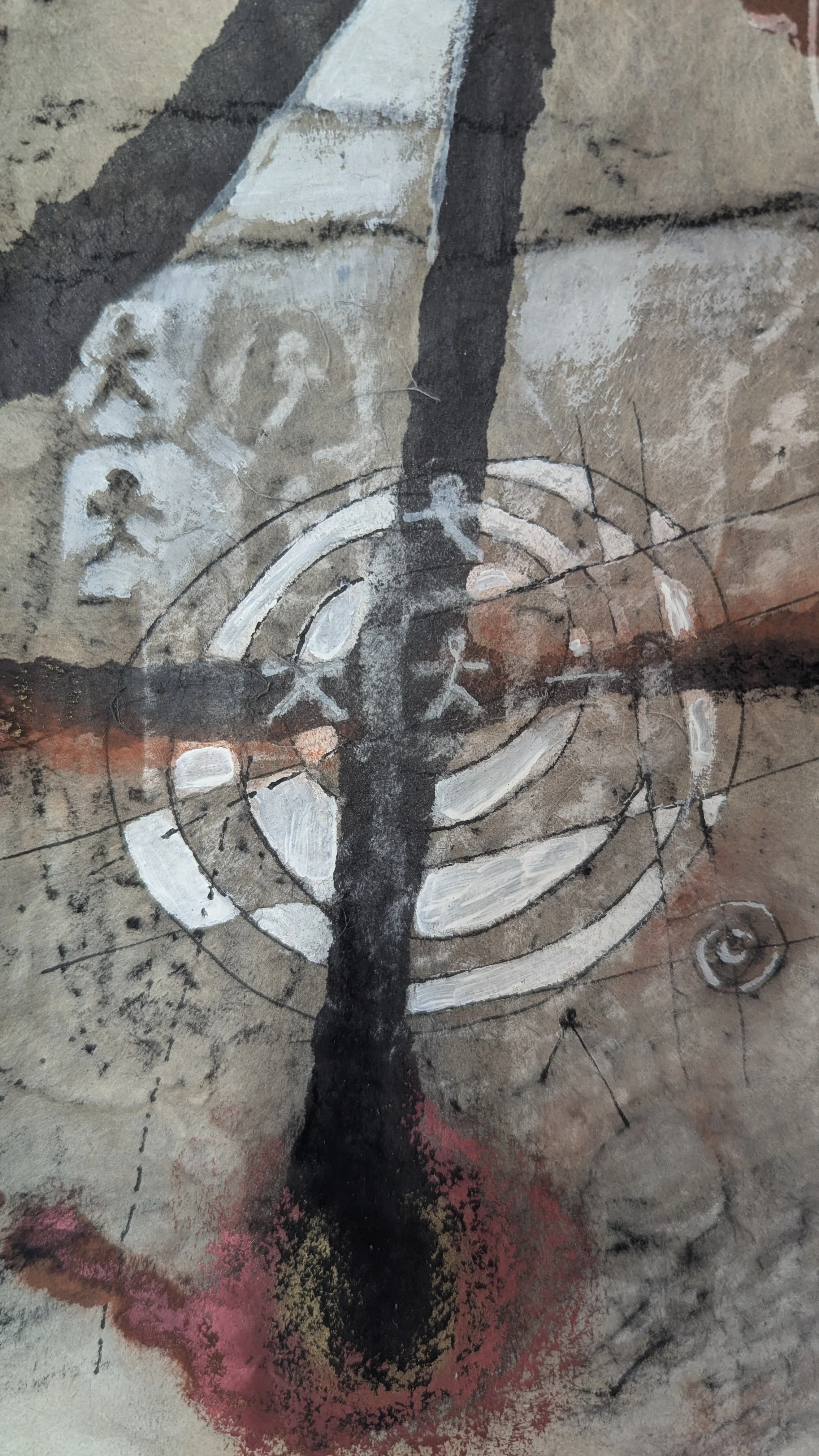 Degrees of Freedom detail planetary exploration ABSTRACT ART ORIGINAL ARTWORK STICKMEN PREGISTORY COSMOLOGY.jpg
