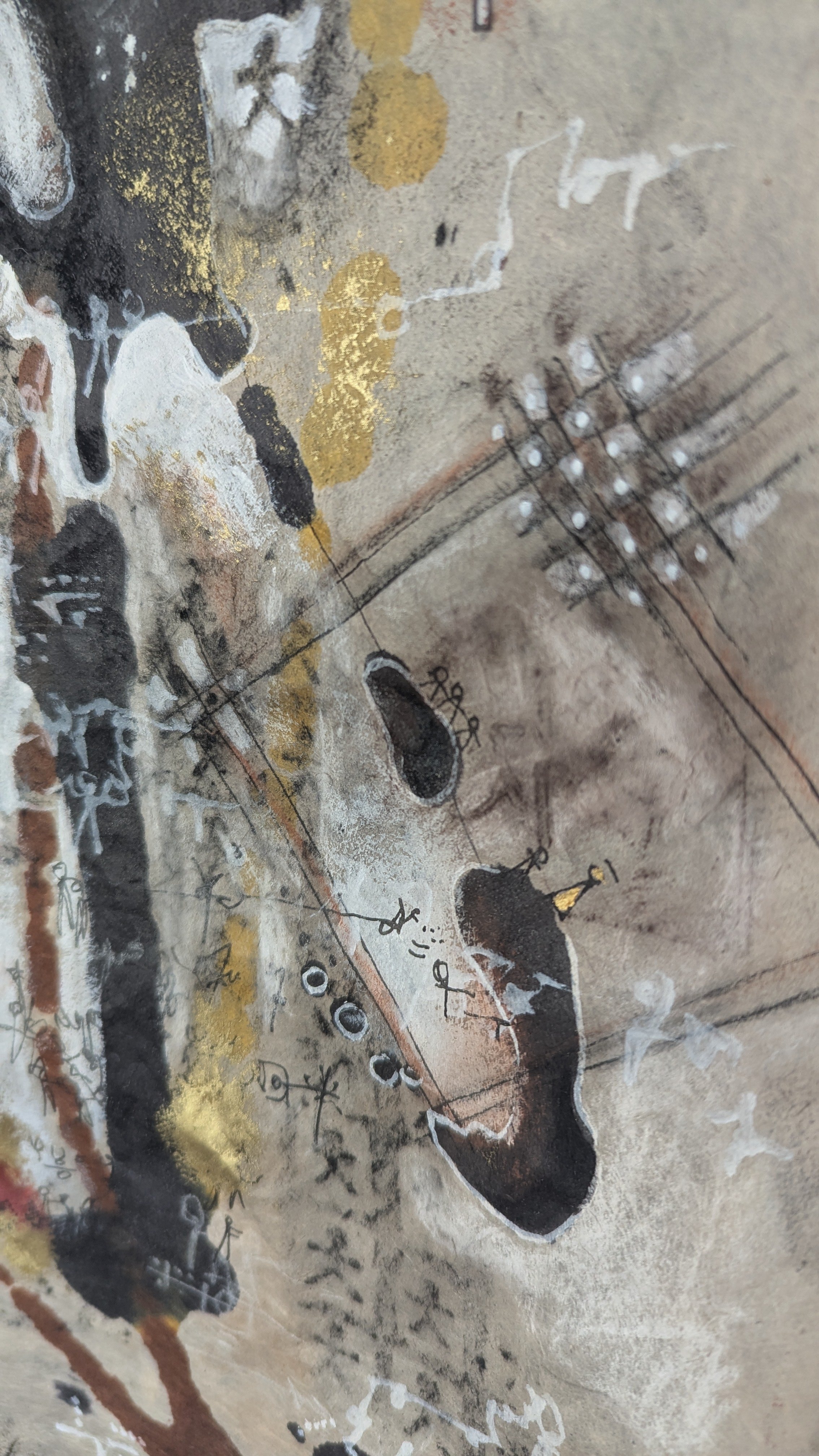 Degrees of Freedom DETAIL STICKMEN -ABSTRACT ART ORIGINAL ARTWORK STICKMEN PREGISTORY COSMOLOGY.jpg