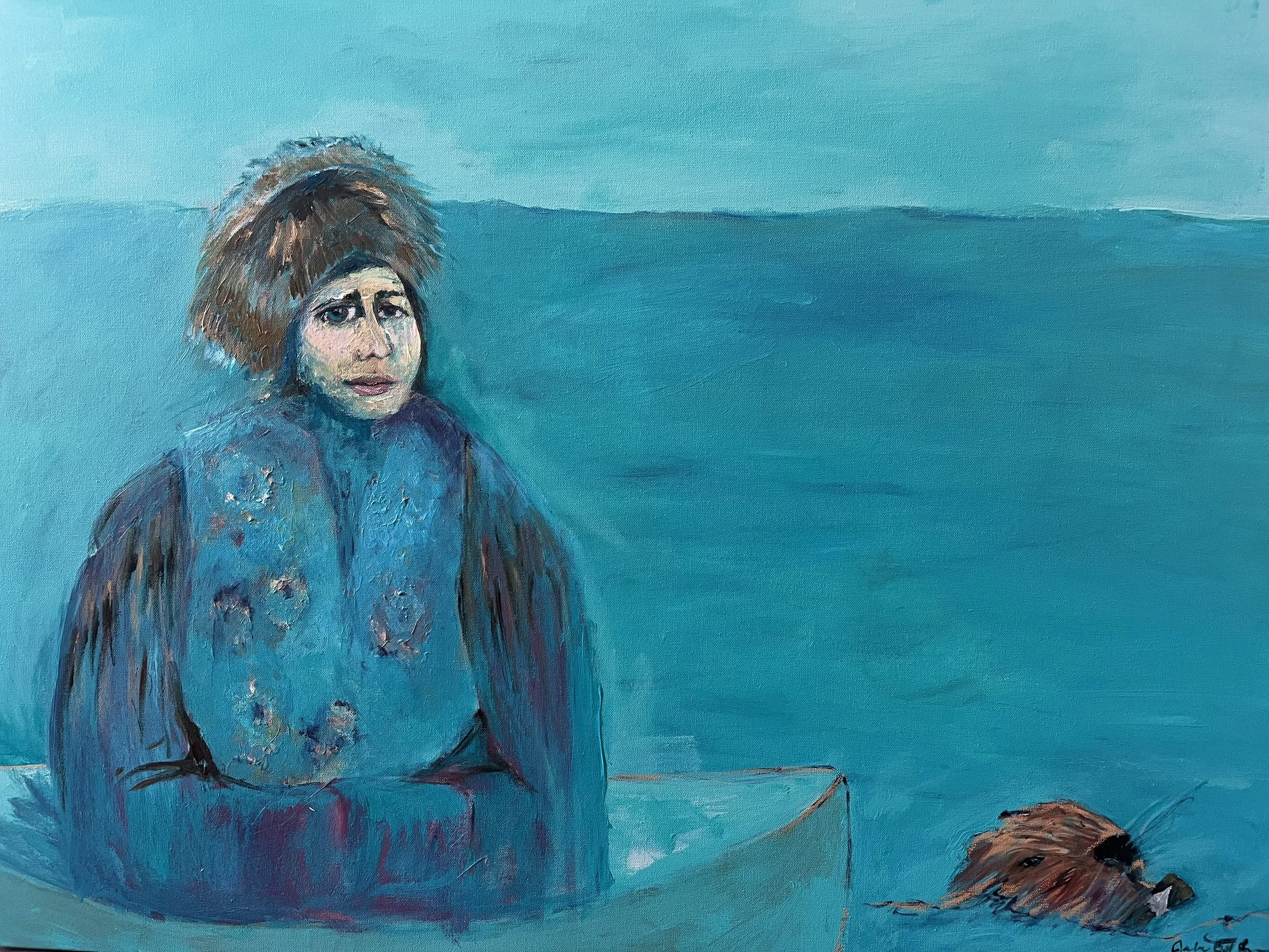 Commission - The Beavers - 30"x40" painting on canvas
