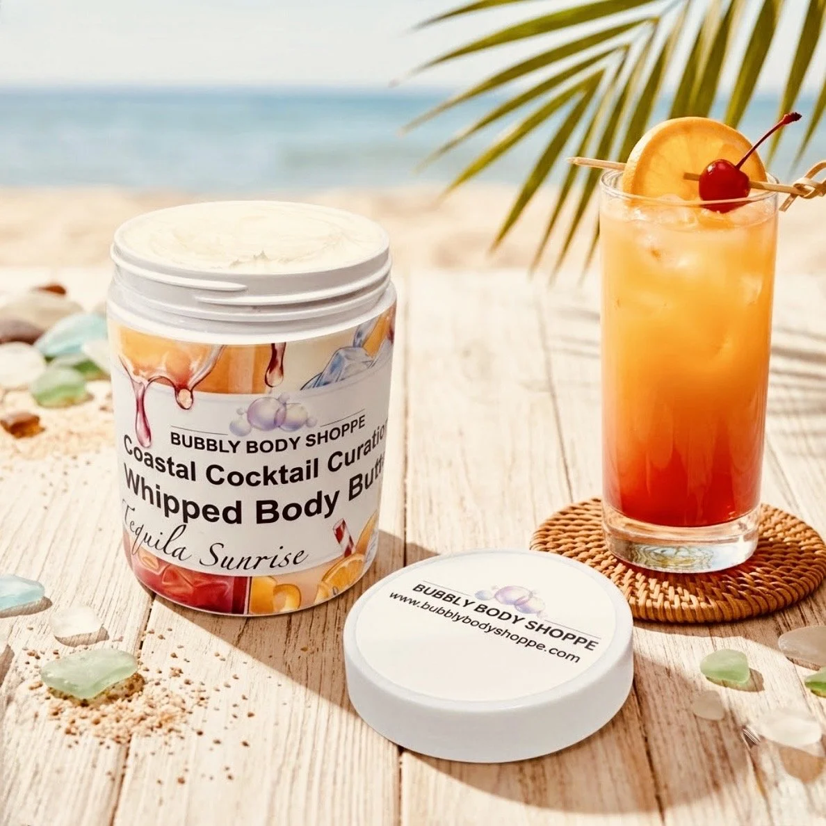 Coastal Cocktail Curations Whipped Body Butter- Tequila Sunrise