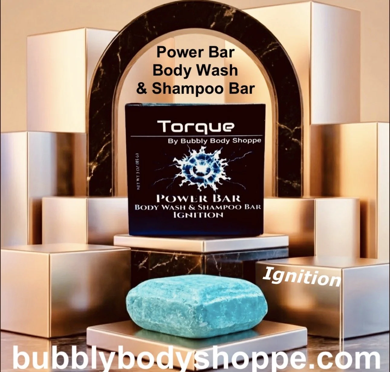 Power Bar All-In-One Body Wash & Shampoo Bar for Men from the Torque Collection