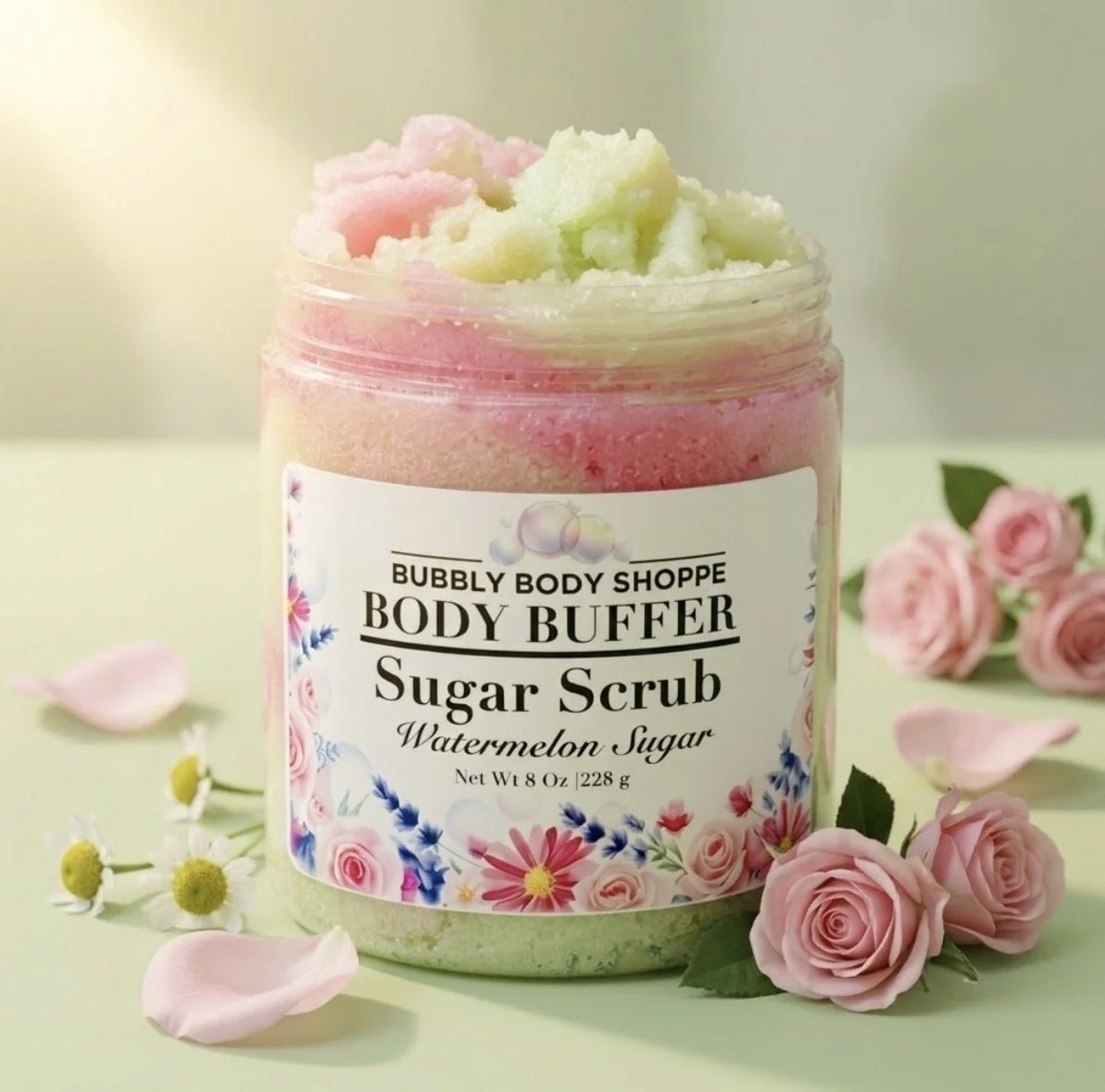 Body Buffer Sugar Scrub—Watermelon Sugar