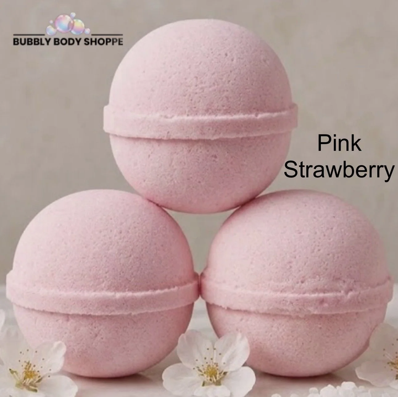 Pink Strawberry Bath Bomb