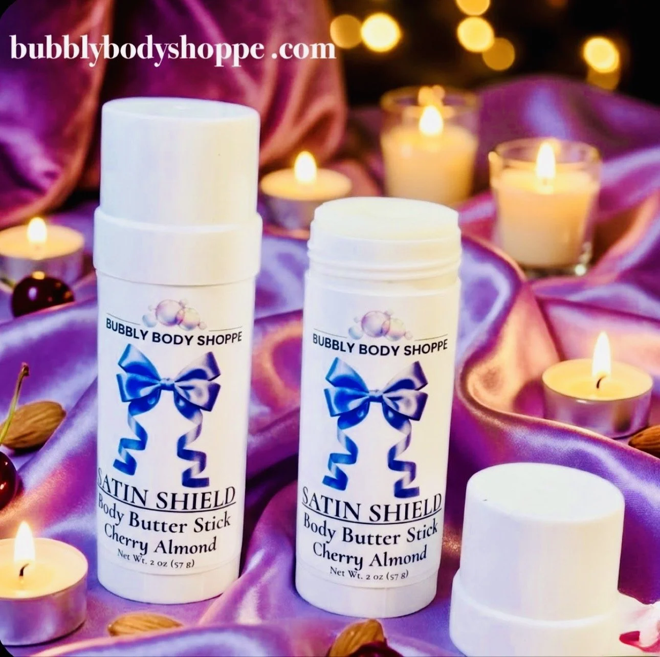 Satin Shield Body Butter Stick (Cherry Almond)