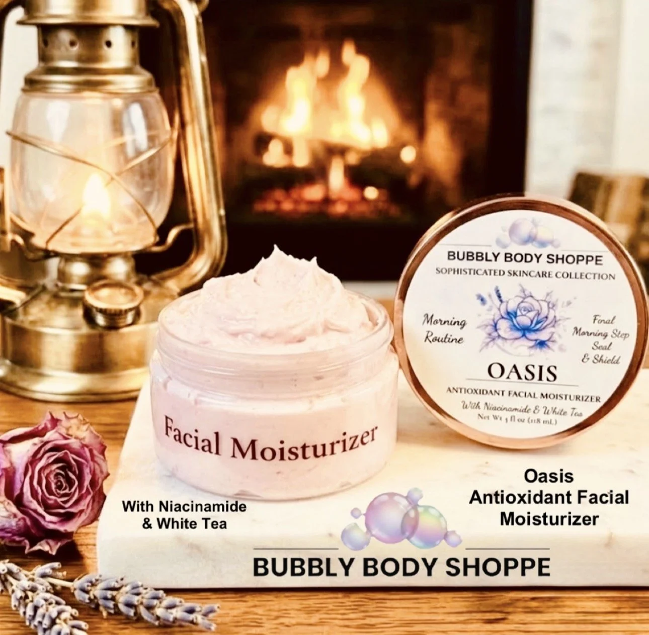 Oasis Antioxidant  Facial Moisturizer With Niacinamide & White Tea