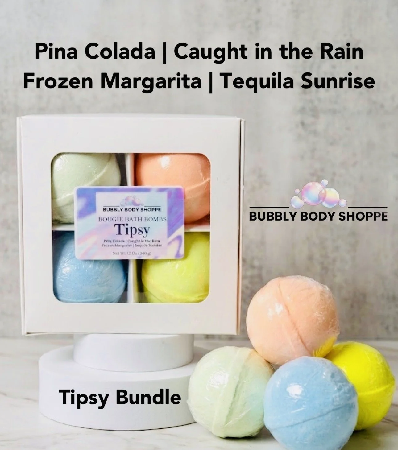 Tipsy Bath Bomb Bundle (Set of 4)