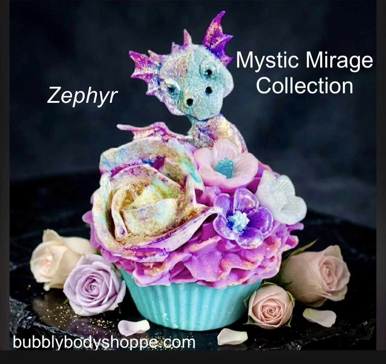 Zephyr Artisan Soap Cupcake (Mystic Mirage Collection)