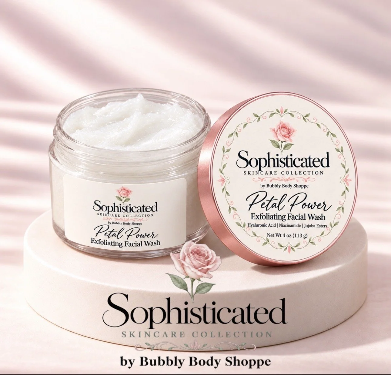 Petal Power Exfoliating Facial Wash