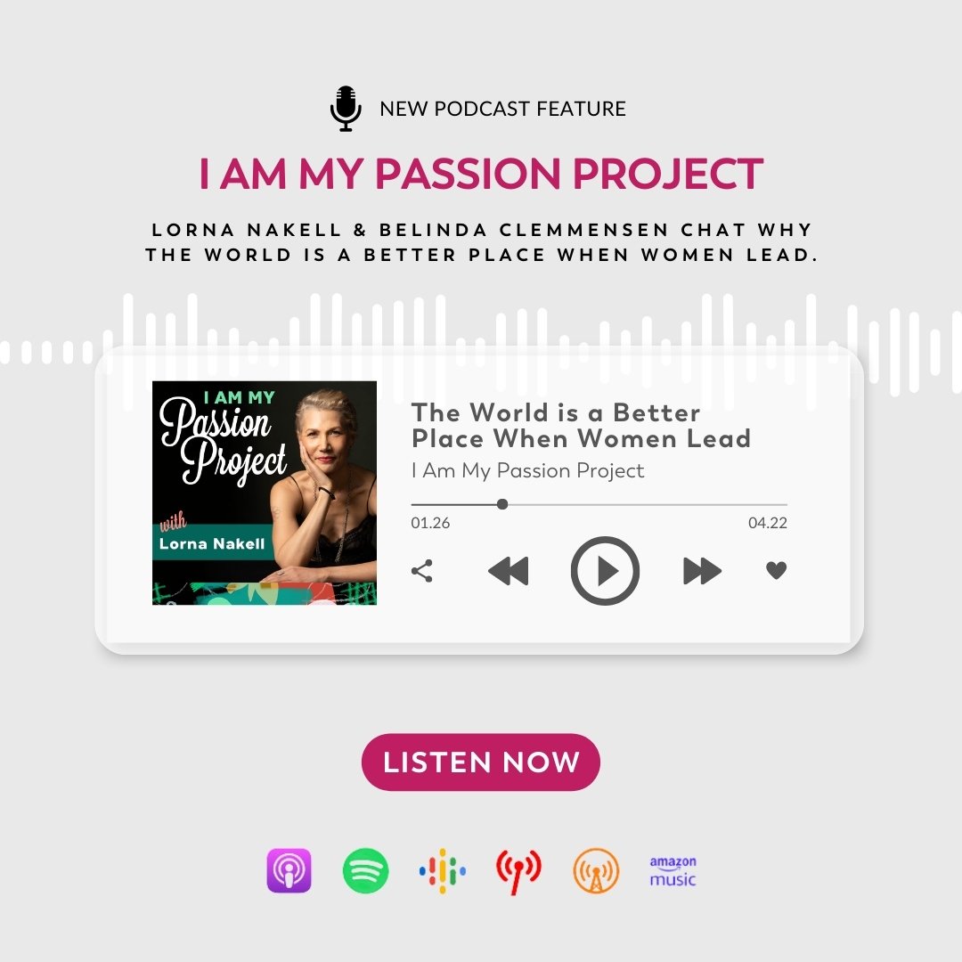 Belinda had the pleasure of being a guest on the I Am My Passion Project Podcast by @womanhouseprojects

Lorna &amp; Belinda discussed the ways that women are being held back from achieving their full potential as leaders in the workplace/in the worl