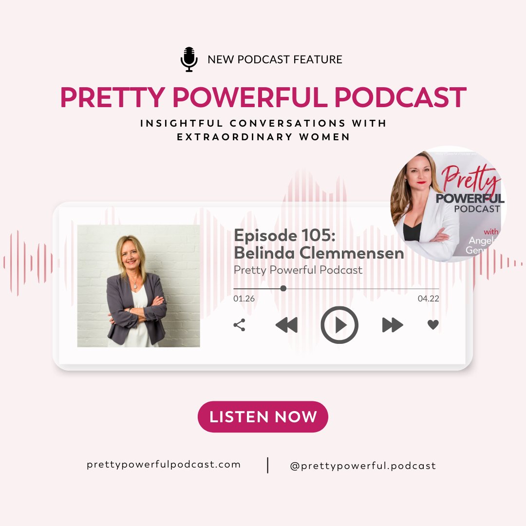 Thanks for a great conversation, Angela Gennari @prettypowerful.podcast ⁠
⁠
About this Podcast Episode:⁠
⁠
Is gender equity still a conversation that we need to have? Yes it is!⁠
⁠
Women's leadership advocate and CEO Belinda Clemmensen wasn't long in