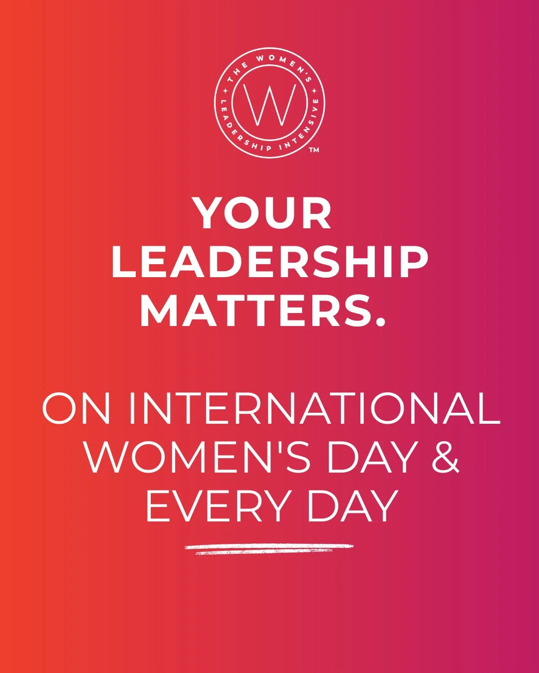On International Women's Day, we're honoring the women who are doing the work &mdash; the hard work of leadership in their organizations, at home and and in the world. ⁠
⁠
In the words of Will Ferrell - &ldquo;Isn&rsquo;t it just time for women to ru