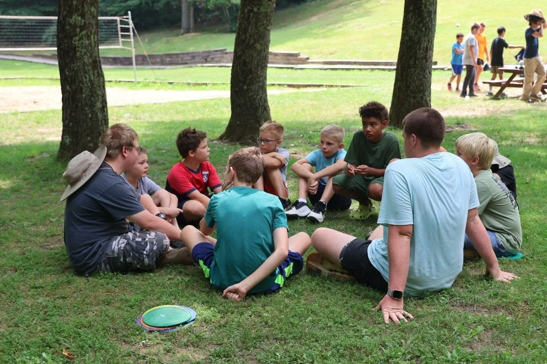 Debriefing team building activities is a time where the Alpine staff connect fun initiatives to real life applications, through a Biblical lens. What&rsquo;s your favorite initiative to do? 🪁

#alpinebiblecamp #alpineadventureswv #alpineministries