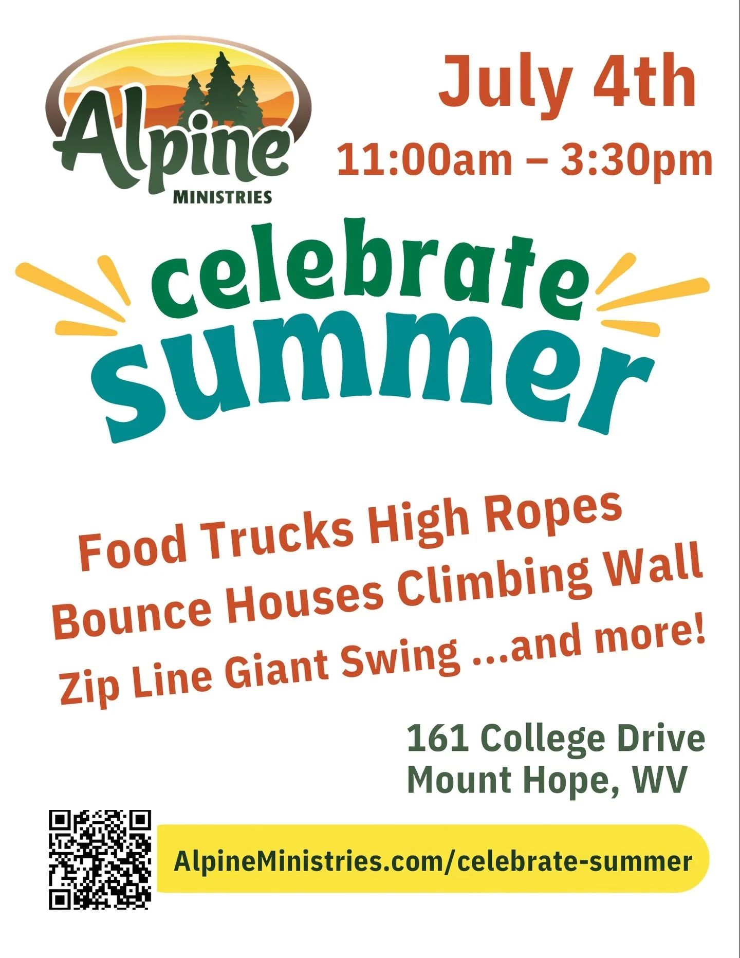 Looking for some local, family-friendly fun to round out your Fourth of July holiday weekend? Join us next month for Celebrate Summer! 🎆

Date: July 4th from 11:00am-3:30pm

Enjoy adventure activities for all ages, food trucks, and more! 🌭🥤 Check 